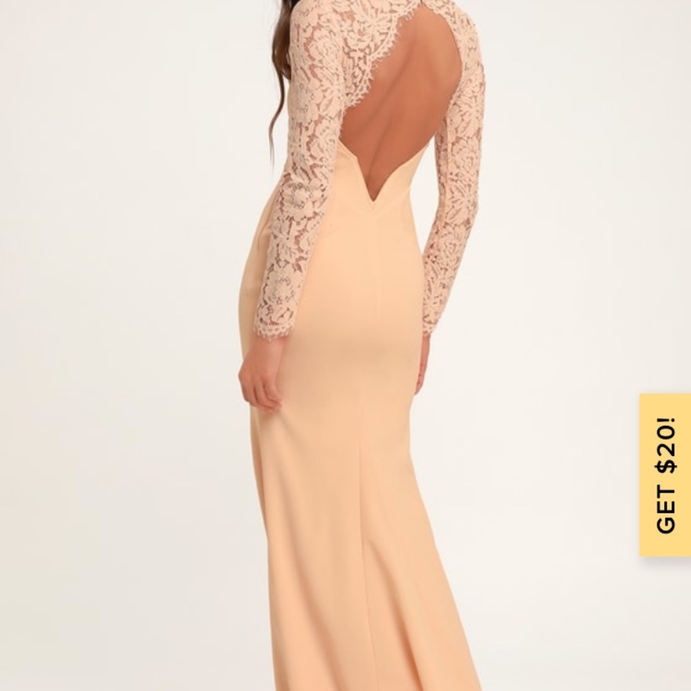 Blush evening gown